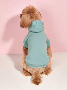Plain Pet Hoodie - Cadet Blue - View 6