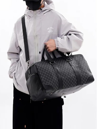 saroxi Men's Weekend Travel Bag, Large Capacity Shoulder Messenger Bag, Casual Sports Gym Bag With Shoe Compartment Bag Students University Bag Christmas Bag Sling Bag Cylinder Bag Multiple Pockets Old Money Bags Summer Back To School Valentine Gifts Shoulder Bag Summer Bag Springbreak Black Bag Pack Hiking Bag Weekend Bag Tote Bag Shopping Bag School Supplies Bags For Travel Large Tote Bag Big Bag Camping Travel Essentials Holiday Essentials Men Essentials Fashion Men's Bags Water Repellent Graduation Luxury Bags Camping Accessories Holiday Bag Father Day Gift Summer Getaway Cabin Carry On Bag, Airline Approved Travel Essentials Bags For Holiday Overnight Bag