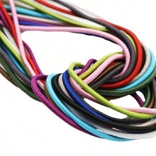 1pc 5yards 1.5mm Round Elastic Ribbon Sewing Elastic Band Fiat Rubber Band Waist Band Stretch Elastic Rope - Pick Colors - View 2