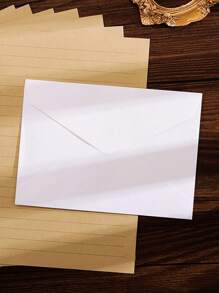 10 件套信封套装、办公室信封、婚礼邀请卡、西式商务邀请函、节日礼物、派对装饰信封卡、多种款式和颜色、羊毛混纺纹理、DIY 文具、纯色邀请函、圣诞节
