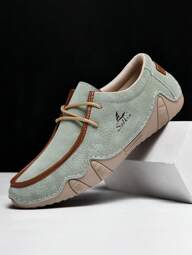 Salkin New Fashion Designer Women Casual Sneakers Handmade Sports Lace-Up Loafers, Lightweight Breathable Soft Comfortable Suede-Like Slip Resistant Flat Shoes, Suitable For Daily Wear, Dresses, Jeans, Mother's Gift, Spring/Summer/Autumn, Plus Size