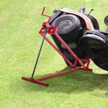 Lawn Tractor Lifting Device, Lawn Mower Lift 400 Kg, Tipping Device Ride-On Mower, Telescopic Garden Lawn Mower Jack Lifter, 11.5-77cm Continuously Adjustable, Red - 紅色 - 查看 1