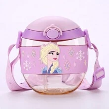 迪士尼官方授权PPSU水瓶：米奇、冰雪奇缘艾莎和蜘蛛侠图案。耐热防漏。适合日常使用、上学或户外活动。是理想的生日/圣诞礼物，也适合露营。