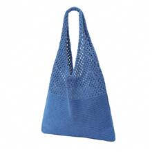 Beach Tote Bag Crochet Bags For Women - Summer Knit Bags - Light Brown - View 7