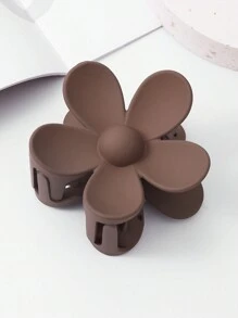 4/3/1pc Children's Solid Color Fashionable Simple Retro Classic Large Flower Design Hairpin - Suitable For Girls, Girls, Students Decorative Hair Accessories - Multicolor - View 6