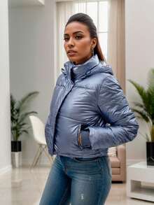 Femina Metallic Cool Blouse - 青碧色 - 查看 3