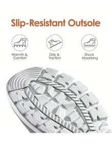 Women's Snow Boots Cozy Warm Insulated Lace Up Mid-Calf Waterproof Walking Hiking Festival Outdoor Grey Boots - 淺灰色 - 查看 8