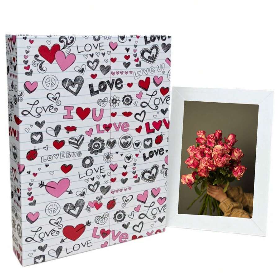 Monthly Baby Album 200 Photos 10x15 + Photo Frame - Ical Boy Or Girl Various Themes - Love - View 1