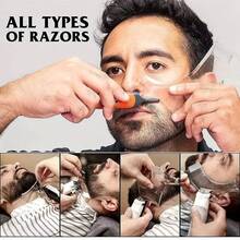 1pc Beard Shaping & Styling Master - Achieve Perfect Line , Edges & Symmetric Cuts With Any Razor, Trimmers Or Clippers - For Men's Jaw, Cheek & Neck Line Grooming - Multicolor - View 2