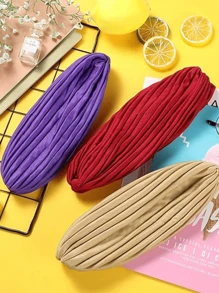 Awegeo 1/2/3/6pcs Women's Solid-Color Multi-Functional Headwear Set - Adjustable Turban-Style Bonnet With Breathable Lining For Hair Protection & All-Day Comfort, Premium Jersey Knit Stretch Fabric For Secure Fit