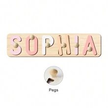 Halloween Thanksgiving Christmas Gifts,Personalized Name Puzzle,Baby Name Puzzle,Early Learning Toys For Baby Boy Or Baby Girl,3D Alphabet Jigsaw Toy,Wooden Alphabet Puzzle,First 1st Birthday Gifts,Wooden Puzzle,Personalized Gifts,Birthday Gift,Customized Wooden Puzzle Toy,Anniversary Gift,Building Blocks Gift Set,Desert Fall Cozy,Digital Printing - Pink - View 10