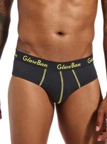 5 piezas Ropa interior sexy de marca para hombres, calzoncillos de poliéster, estilo de moda, cómodo, transpirable, pantis, calzoncillos, slips, suspensor brasileño, suave, de moda