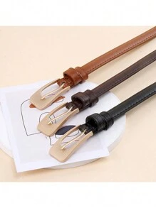 1/2/3/4/5pcs Dignified Vintage Multi-Color Belts, Brown Small Leather Belts, Vintage Black To Match Jeans Skirts, Versatile Camel Color Belt For Women Casual, Business, Boyfriend Husband Father Dad Men Gift, Daily Wear, Fashion, Teen, Outdoor, Vacation, Athletic, Travel, Street, Boho, Vintage Fall, Autumn, Halloween Autumn-Winter Accessories,Suitable For Teens, Youth,Men,Casual, Outdoor, Athletic, Vacation, Graduation Gifts, Birthday, Daily Wear