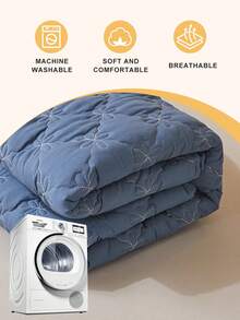 1入組防蟎防菌防水透氣床單,適用於臥室、客房和宿舍,可機洗,防塵床罩,採用柔軟透氣面料製成,防水床罩 - 藍色 - 查看 8