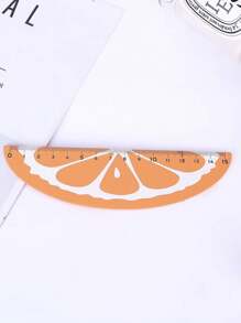1/4pcs Wooden Ruler, Random Style Measuring Ruler, Creative Fruit Shaped Office Supplies, Teaching Reward Prizes, Birthday Party Decoration Gifts, Back To School And Study Supplies, Student Office Stationery And Study Measurement Tools, 15cm Watermelon Kiwi Lemon Orange Ruler, Cute And Fresh Student Award Drawing Ruler, Essential Straightedge For Mathematics