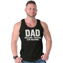Dad Walking Talking ATM Machine Funny Tank Top Sleeveless Tee Men - Black - View 1