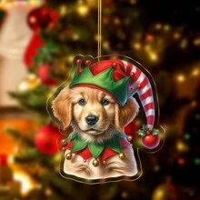 1pc Fairy Fairy, Animal, Car Festival Party Ornament, Home Garden Tree Plaque Sign, Backpack Key Chain Pendant Home Decor Christmas Decorations Room Decor Christmas - Multicolor - View 1