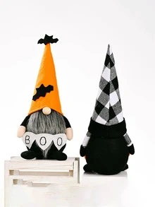 1 件家居装饰 BOO 无脸娃娃鲁道夫站立娃娃万圣节装饰娃娃饰品 - 彩色 - 查看 5