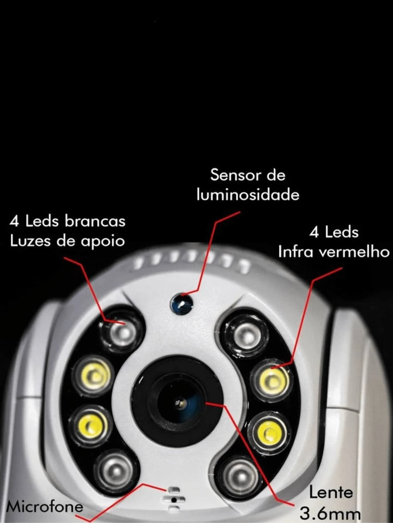 "A8" 2024 Outdoor Security Camera KIT Waterproof WIFI Full HD 4x Zoom