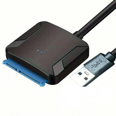 Adaptateur de câble SATA vers USB 3.0, adaptateur externe pour disque dur, compatible avec SSD/HDD de 2,5 pouces et 3,5 pouces, transfert de données avec prise en charge du protocole UASP