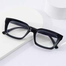 1 pièce Lunettes carrées anti-rayonnement bleu pour l'utilisation de l'ordinateur, accessoires de lunettes pour femmes