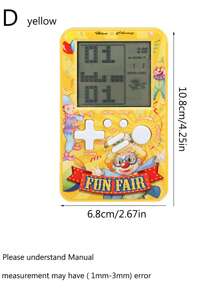 New 4.1 Inch Large Screen Retro Brick Game Console, Classic Handheld Game Player Office Game,Nds Game,Electronic Pet Game - Multicolor - View 15