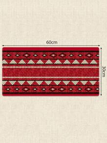1 件几何图案橡胶游戏鼠标垫适用于台式电脑/笔记本电脑、办公室使用 - 紅色 - 查看 10