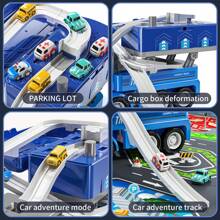 TEMI TEMI Voitures et camions jouets pour enfants de 3 4 5 6 ans, jouets de véhicules pour enfants avec 8 voitures de ville, jouet de circuit de voiture pour les tout-petits de 3 à 8 ans, jouets d'extérieur pour enfants, cadeau pour garçon et fille de 3 à 4 ans