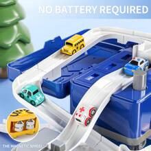TEMI TEMI Voitures et camions jouets pour enfants de 3 4 5 6 ans, jouets de véhicules pour enfants avec 8 voitures de ville, jouet de circuit de voiture pour les tout-petits de 3 à 8 ans, jouets d'extérieur pour enfants, cadeau pour garçon et fille de 3 à 4 ans