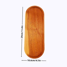 1pc Grote serveerschaal van palissanderhout, multifunctioneel voor dessert, ontbijt, sushi, gebakken goederen, snacks, fruit, geschikt voor thuiskeuken, restaurant, bakkerij, patisserie, keukenbenodigdheden, verschillende vakantiedessertdisplays