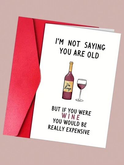 1PC Humorous And Interesting Birthday Card, Cute Graffiti Card, Suitable For Sending To Family, Partners, Friends, And Colleagues As A Blessing Card (With Randomly Colored Envelopes) Back To School