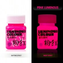 Glow-In-The-Dark Acrylic Fluorescent Paint, Super Bright Glow Liquid For DIY Handpainted Textile - Multicolor - View 16