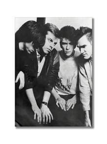 1 件，帆布印刷画，经典摇滚乐队史密斯乐队热门单曲《皇后乐队已死》复古海报，房间装饰用品，无框墙面艺术海报，客厅沙发背景装饰，门厅走廊装饰，家居装饰，卧室装饰，浴室装饰，房间装饰，办公室装饰，学校装饰，艺术礼品，PVC 硬管包装