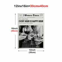 1幅潮流藝術,黑白畫作,報紙新聞印刷品,復古酒吧裝飾,女性美學藝術,女性印刷品,適合送給她的禮物 - 彩色 - 查看 13