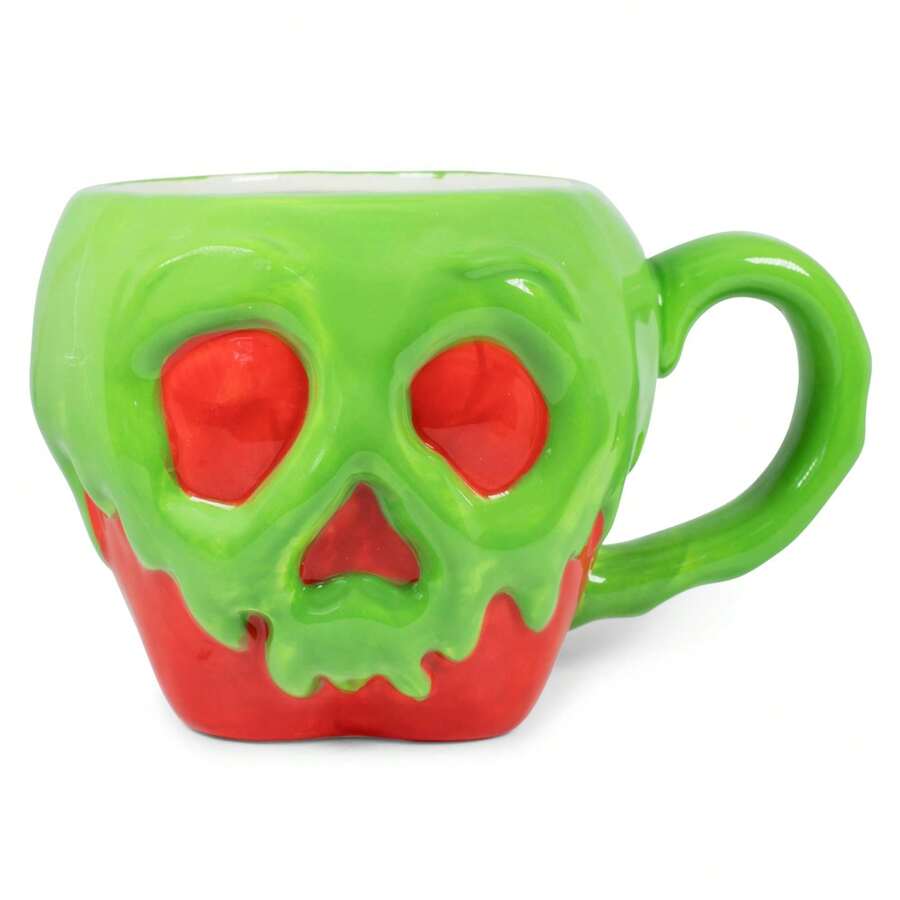 Disney Disney Evil Queen Poison Apple Sculpted Ceramic Mug Holds 20
