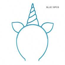 6/10/12 件独角兽派对头带，派对发带，主题活动，拍照道具，派对装饰和配饰，圣诞节 - 彩色 - 查看 6