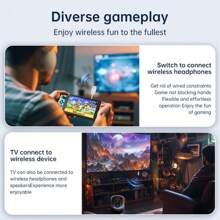 二合一蓝牙5.3音频接收器/发射器，HiFi立体声无线适配器，3.5mm AUX接口，带麦克风，适用于汽车、飞机、电视、电脑、音箱