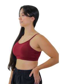 KIT 2 Women's Spaghetti Strap Top Gym Open Back Naked Gym - Redwood - View 5