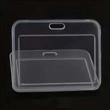 10个（5个白色可拆卸夹子+5个白色横向卡夹），透明横向卡夹和易夹式挂钩，适用于教师、学生、身份证、钥匙卡、驾驶证、持有身份证、钥匙卡 - 彩色 - 查看 5