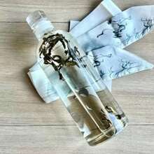 1 套高硼硅玻璃水瓶，带防漏盖，适合户外活动 - 透明玻璃瓶，11.83 盎司、16.91 盎司、25.36 盎司 - 白色 - 查看 13