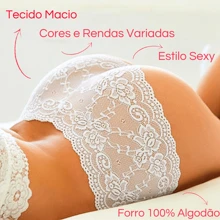 Kit Of 5 Calesson Women's Lace Shorts Sexy Lace Panties - Nhiều màu - Xem 4