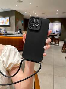 1 chiếc ốp lưng điện thoại macrame mắt thiên thần có thể điều chỉnh, chất liệu tương thích với Apple, Galaxy, Infinix, Redmi, OPPO, VIVO, Realme, phiên bản quốc tế, không phải phiên bản nội địa. - màu đen - Xem 5