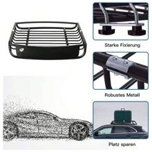 Car Roof Rack, Iron Luggage Rack With A Load Capacity Of Up To 110 Kg, Universal Roof Rack, Roof Basket, Luggage Basket For Travel, Camping, BBQ, 120 X 98 X 16.5 Cm, Black - Black - View 5