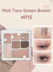 JUDYDOLL 7 Shades Eyeshadow Palette, Includes Eyeshadow, Blush, Highlighter & Contour - Cement Earthy Tones, Versatile Palette For Face Makeup, Unique Gift Idea For Friends, Girlfriends, Suitable For Wedding, Bachelorette Party, Natural Daily Wear, Sweet Makeup, Blood Tone Makeup, Date Makeup - 彩色 - 查看 2