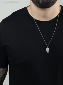 Men's Pendant Necklaces - 銀色 - 查看 7