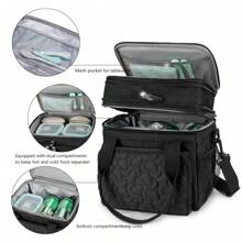 Large Capacity Insulated Tote Bag, Waterproof Outdoor Lunch Box, Dual Layer Picnic Refrigerator Bag Lunch Bag Lunchbox Lunch Bag Women School Teacher Camping Back To School Cooler Bag Classroom Bento Kitchen Insulated Lunch Bag TravelWomanLunch Box Bag For Women LadiesSchool Supplies Stuff Accessories