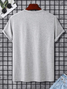 Whatever Men's T-Shirt 100% Cotton New Release - 灰色 - 查看 2