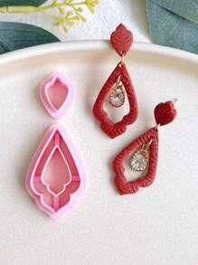 Organic Shape Clay Earring Cutters, Boho Earring Cutters For Polymer Clay - Baby Pink - View 5