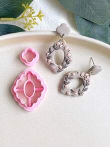 Organic Shape Clay Earring Cutters, Boho Earring Cutters For Polymer Clay - Baby Pink - View 11