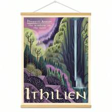 BAEMEFLE Vintage Middle-Earth Travel Poster, Solid Color Pattern, Map Theme, High-Quality Art Print, Suitable For Travelers Home Decor Series - Multicolor - View 23